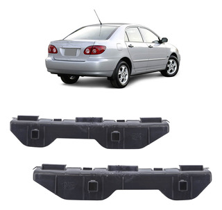 Suporte Guia Parachoque Traseiro Corolla 2003 2004 2005 2006 2007 Preto