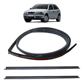 Borracha Pingadeira Porta + Friso Teto Gol G3 2000 2001 2002 2003 2004 2005 4 Portas Preto em Oferta na Shopee