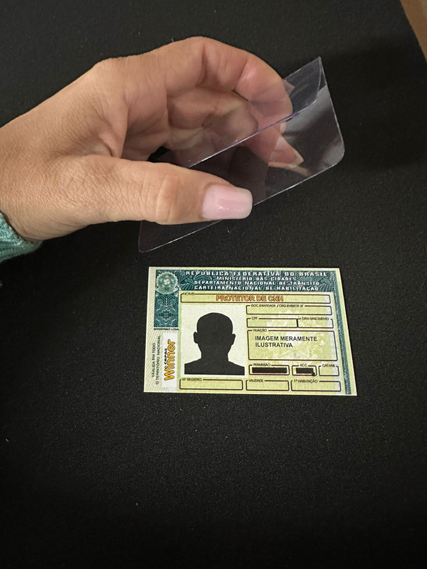 Thick Card Protetor De CNH Documento Habilitação Top