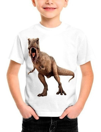 Camiseta Infantil T-rex Dinossauro Tiranossauro Rex Dino 91