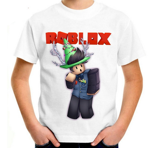 Camiseta Infantil Roblox Game Jogo Skin Persongem #03