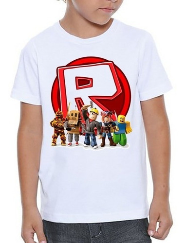 Camiseta Infantil Roblox Game Jogo Skin Persongem #08