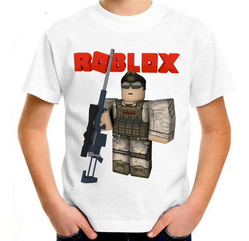 Camiseta Infantil Roblox Game Jogo Skin Persongem #05