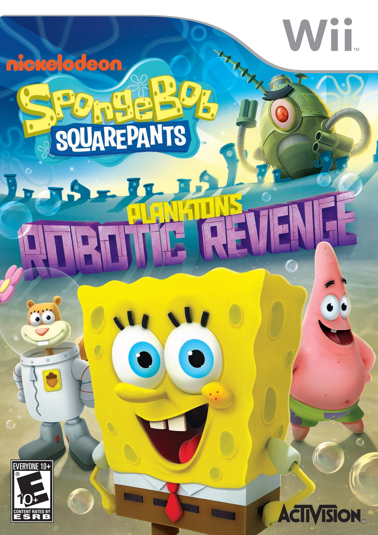 Sponge Bob Square Pants - Plankton Robotic Revenge - Nintendo Wii