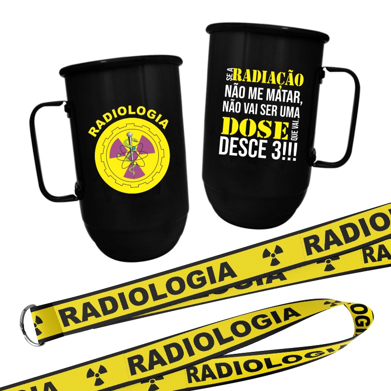 Caneca de Alumínio 850ml com Tirante RADIOLOGIA