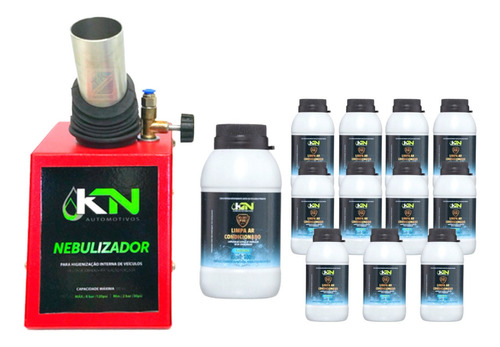 Máquina Nebulizadora + 12 Limpa Ar Condicionado Automotivo