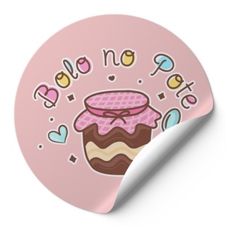 120 Adesivo Decorativo 4cm 6cm Rotulos Autocolante Bolo No Pote Branco Corações Rosa Pálido em Oferta na Shopee