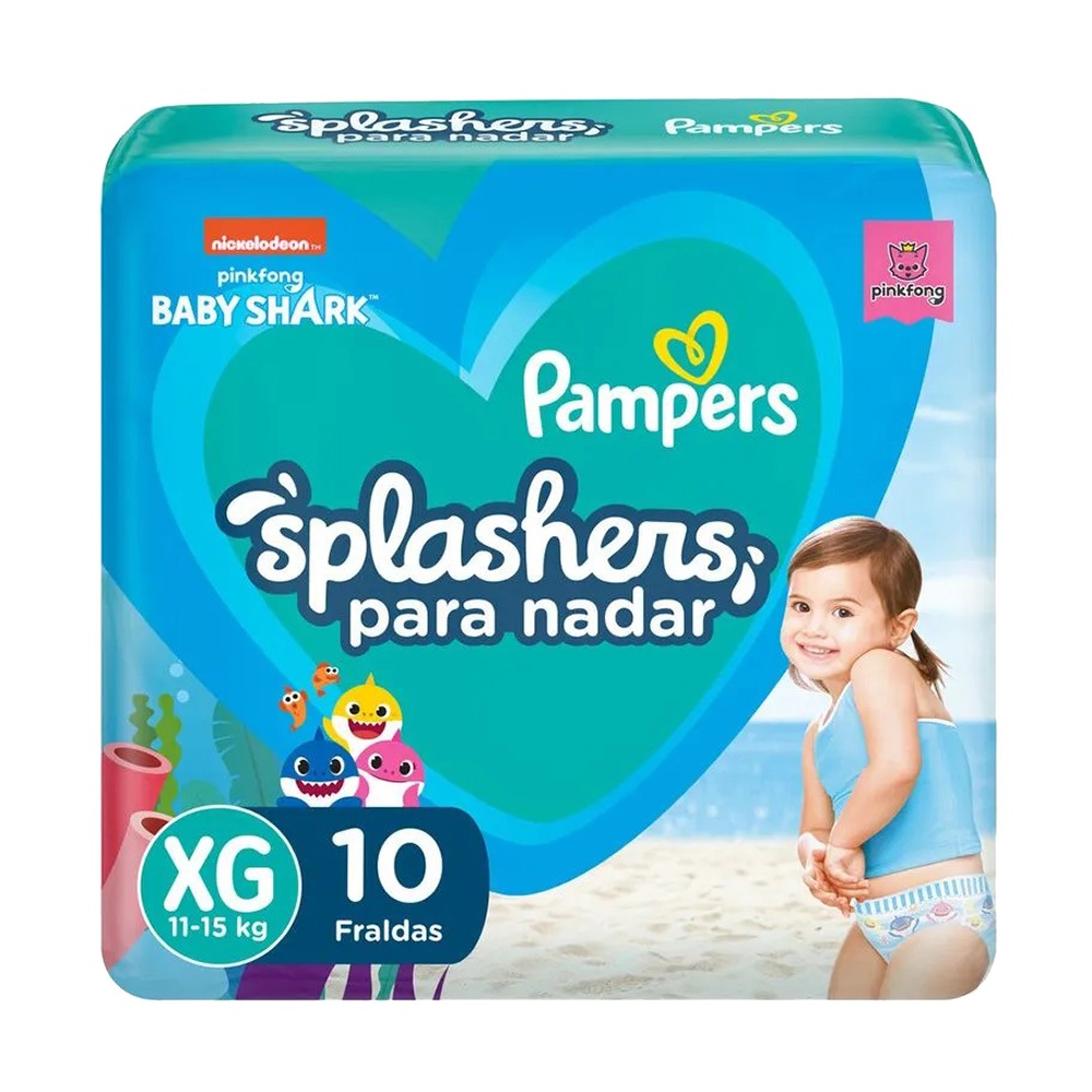 Fraldas para Piscina e Praia Pampers Splashers - Tamanho XG