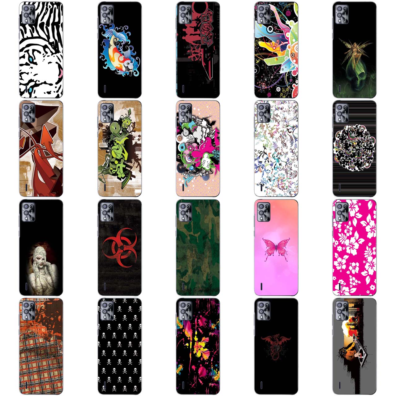 Capa Adesivo Skin047 a 264 Verso Para Positivo Twist 5 Max S650