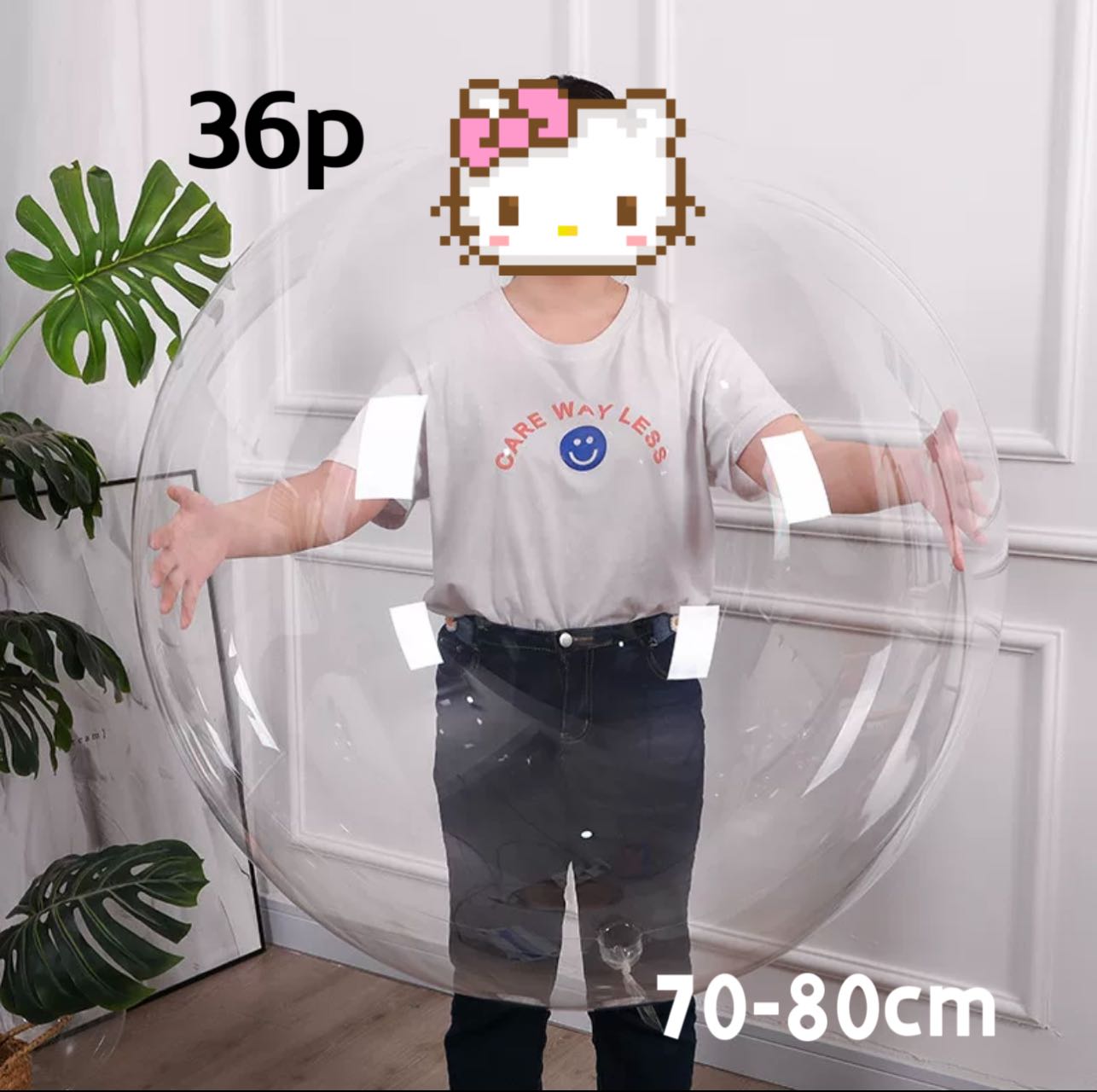 kit 50 Balão Bubble Bobo Cristal Transparente 36 " Polegadas Decoração Festa de Aniversário/casamento/dia das namoradas em Oferta na Shopee