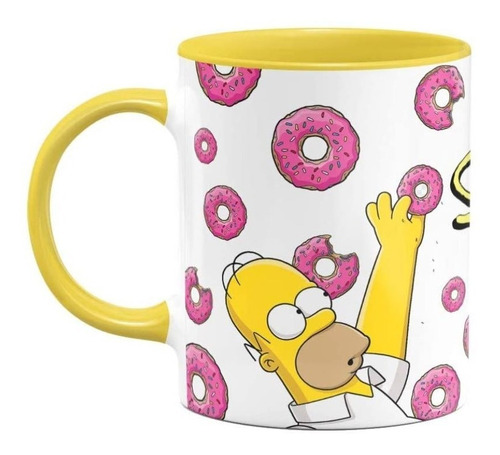 Caneca Cerâmica Simpsons Homer Donuts Rosquinha