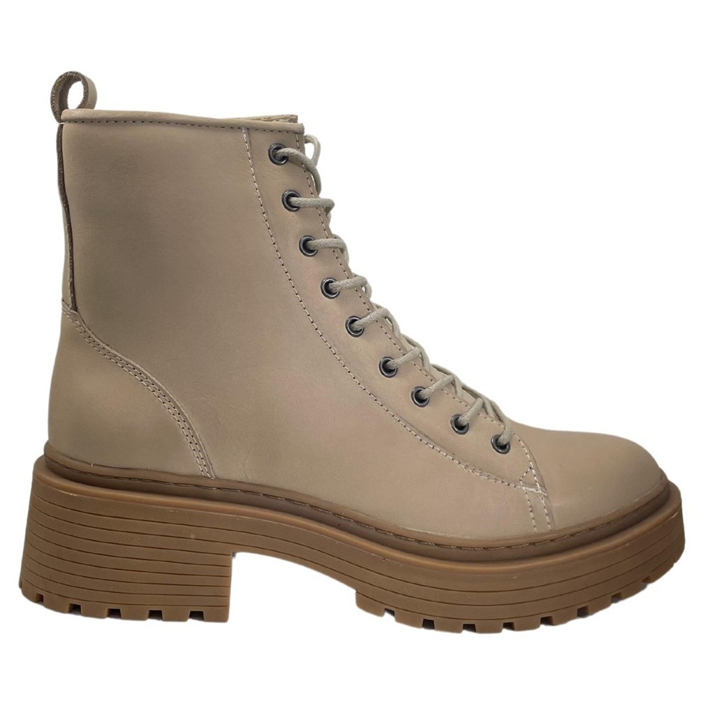 Bota Feminina Freeway Couro Menestra Natural