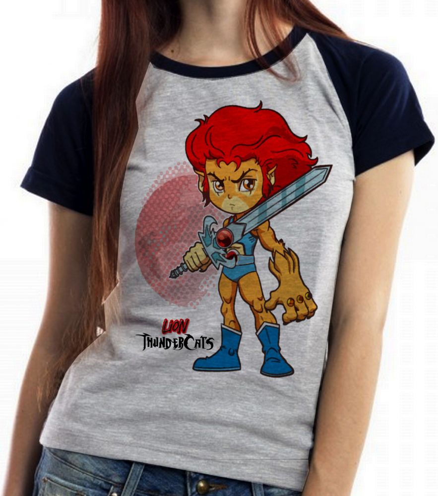 Baby Look Blusa Feminina ou Camiseta Unissex Thundercats Lion