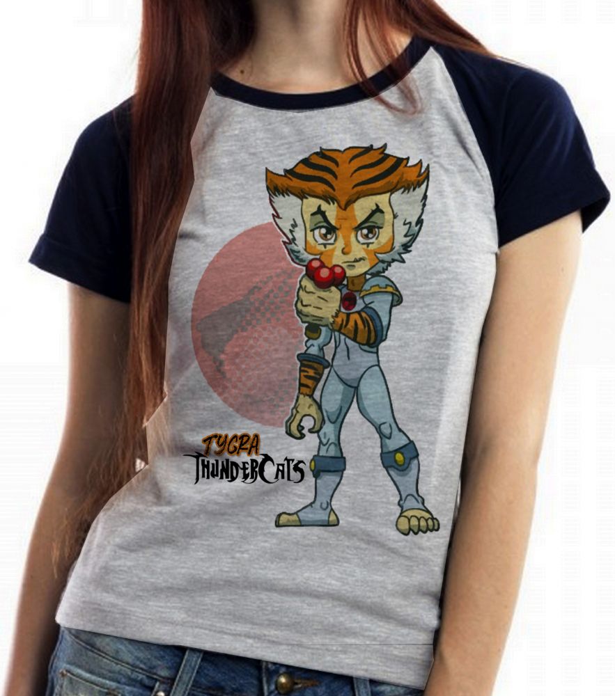 Baby Look Blusa Feminina ou Camiseta Unissex Thundercats Tygra
