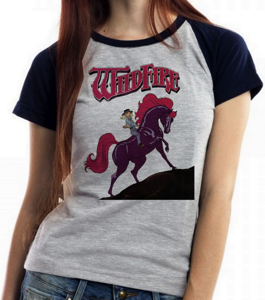 Baby Look Blusa Feminina ou Camiseta Unissex Feminina Cavalo de Fogo Princesa Sarah