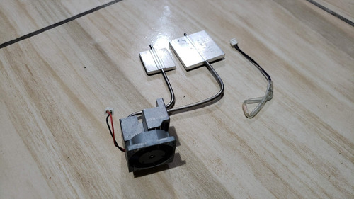 Cooler De Aluminio + Fio Pra Placa Mãe Do Dreamcast