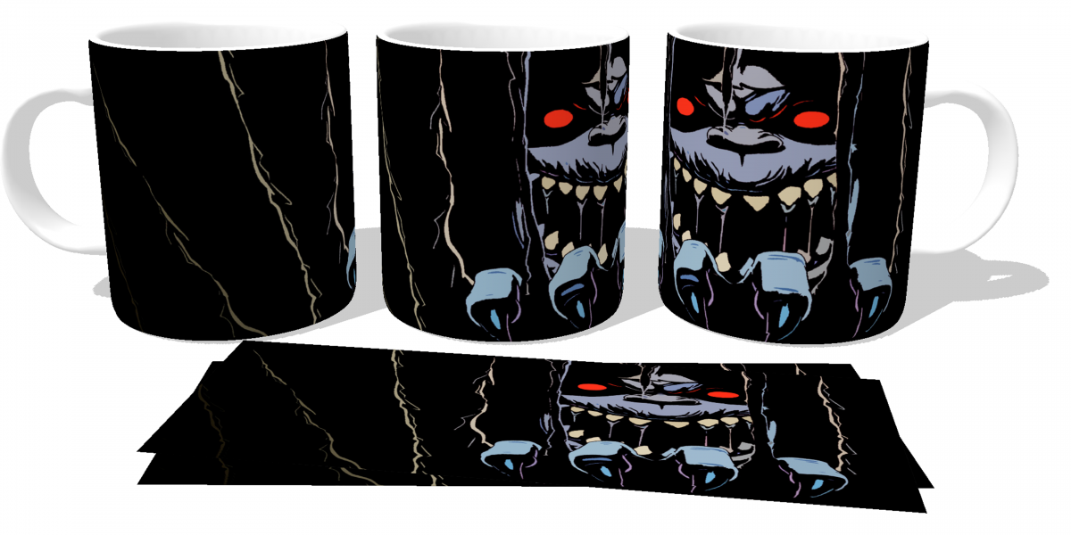 Caneca cerâmica copo porcelana  Thundercats Mumm ra