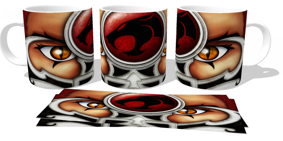 Caneca cerâmica copo porcelana  Thundercats Lion