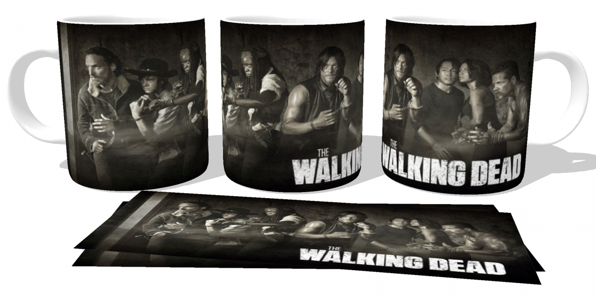 Caneca plástico copo polimero The Walking Dead