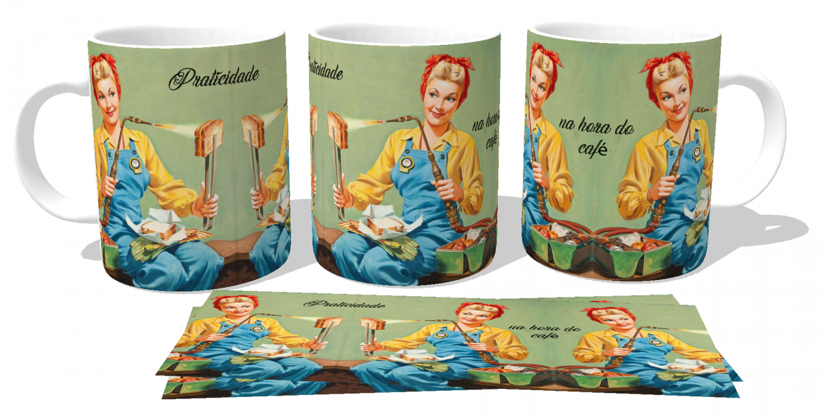 Caneca plástico copo polimero Praticidade na hora do café