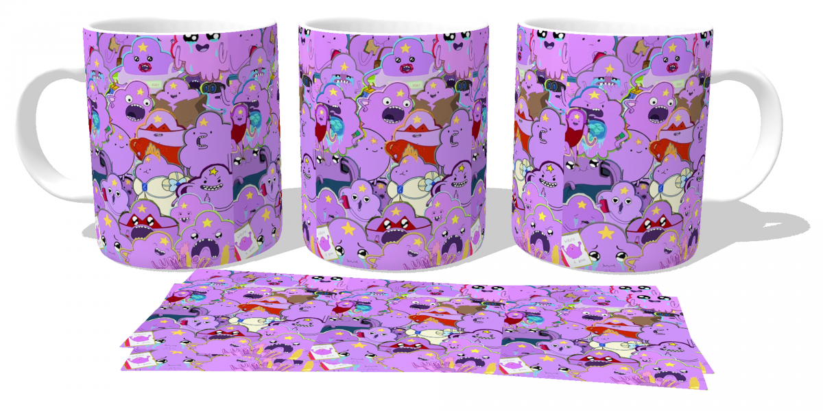 Caneca plástico copo polimero Princesa Caroço Repetidos