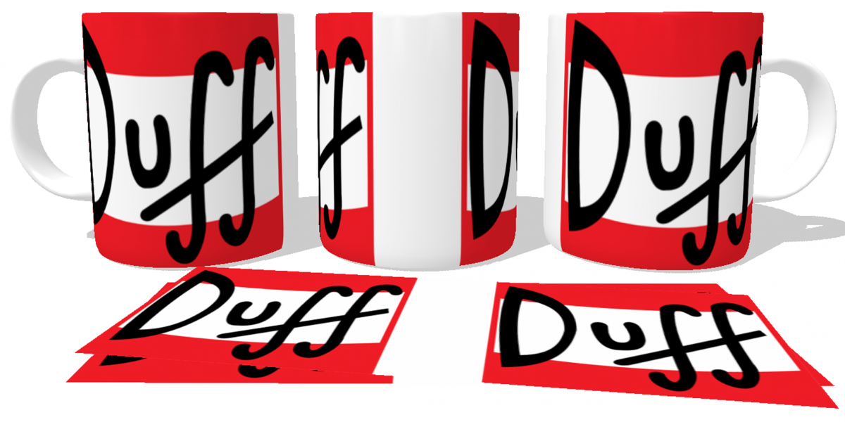 Caneca plástico copo polimero Cerveja Duff