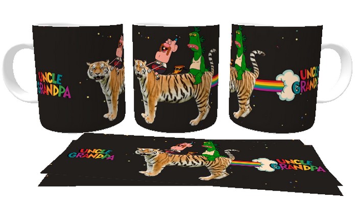 Caneca plástico copo polimero  Titio Avô espaço tigreza