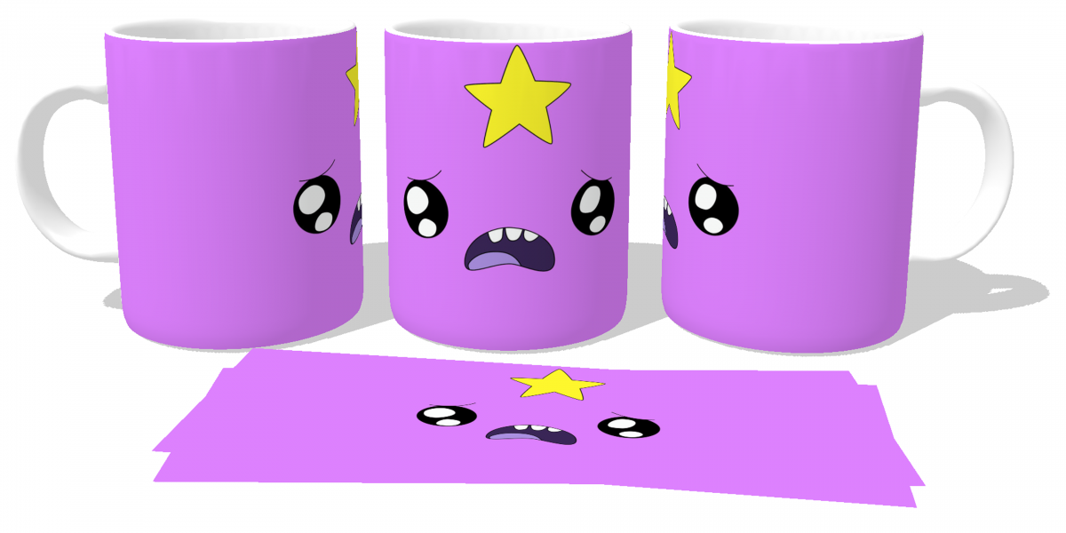 Caneca plástico copo polimero  Princesa Caroço