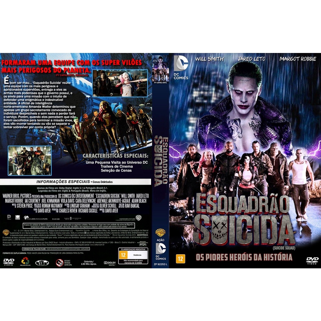 DUOLOGIA ESQUADRÃO SUICIDA (2 FILMES)