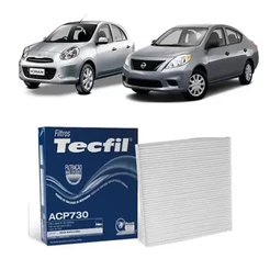 Filtro Do Ar condicionado cabine NISSAN MARCH VERSA 2011 ate 2023 – TecFil ACP730