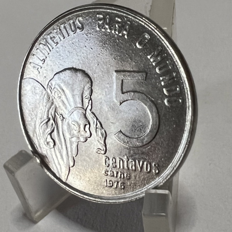 5 Centavos 1976 Moeda FAO Carne Boizinho