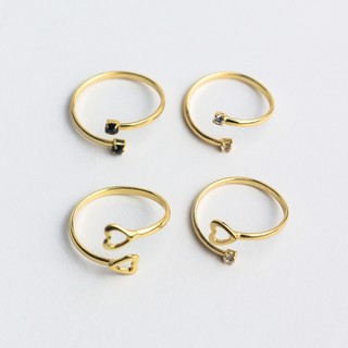 Anel Ajustável de Falange Feminino Banhado em Ouro 18k ou Prata