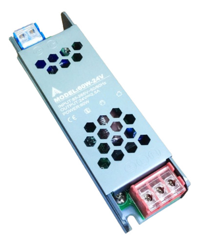 Fonte Chaveada 24v 2.5a 60w P Cftv Fita Led Som Automotivo