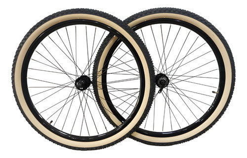 Par De Rodas Mtb Aro 29 Flay Aero Completa + Pneus E Camaras