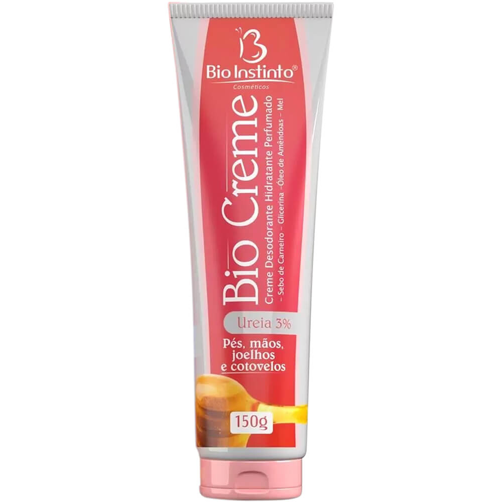 Bio Instinto Biocreme - Creme Desodorante e Hidratante Pés e Mãos Ureia 150g