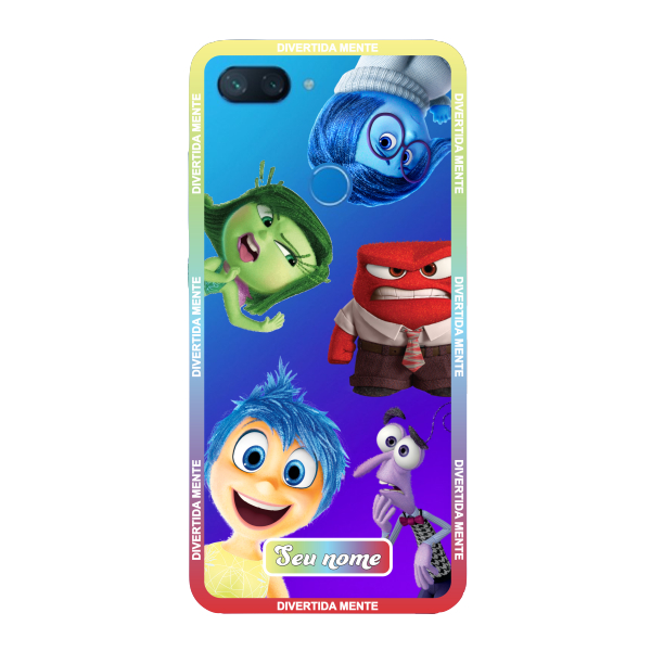 Capinha para Xiaomi Mi 8 Lite Anti Impacto Personalizada - Divertidamente - Divertida Mente Transparente com nome