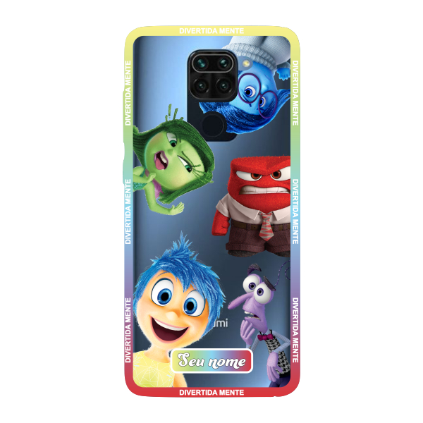 Capinha para Xiaomi RedMi Note 9 Anti Impacto Personalizada - Divertidamente - Divertida Mente Transparente com nome