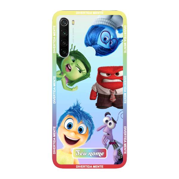 Capinha para Xiaomi RedMi Note 8T Anti Impacto Personalizada - Divertidamente - Divertida Mente Transparente com nome