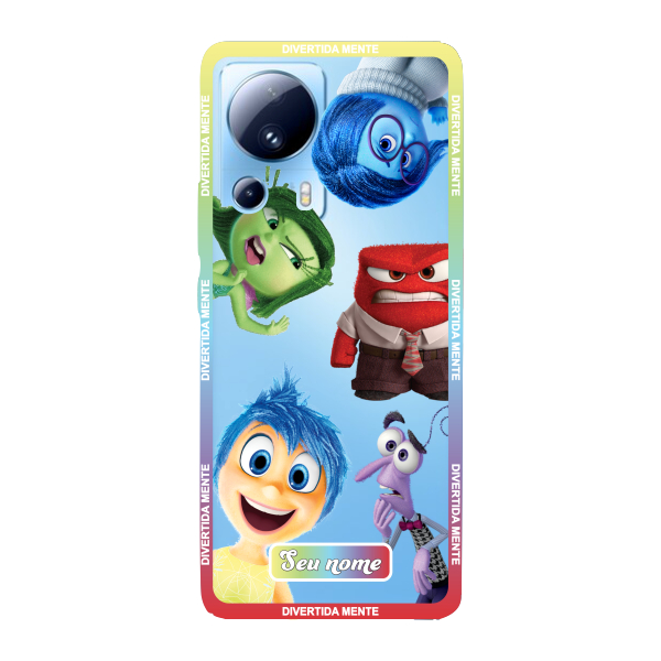 Capinha para Xiaomi Mi 13 Lite Anti Impacto Personalizada - Divertidamente - Divertida Mente Transparente com nome