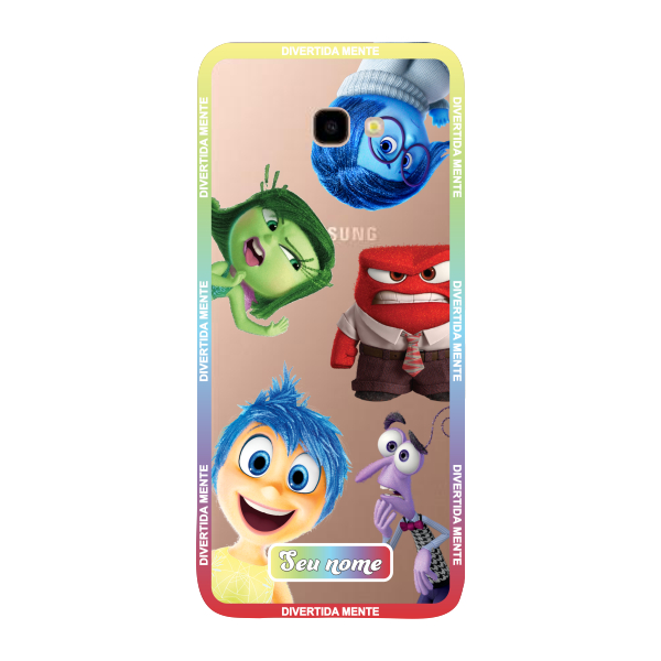 Capinha para Samsung J4 Plus Anti Impacto Personalizada - Divertidamente - Divertida Mente Transparente com nome