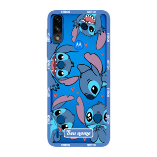 Capinha para Moto E7 Power Anti Impacto Personalizada - Lilo e Stitch - Stiti Transparente com nome em Oferta na Shopee