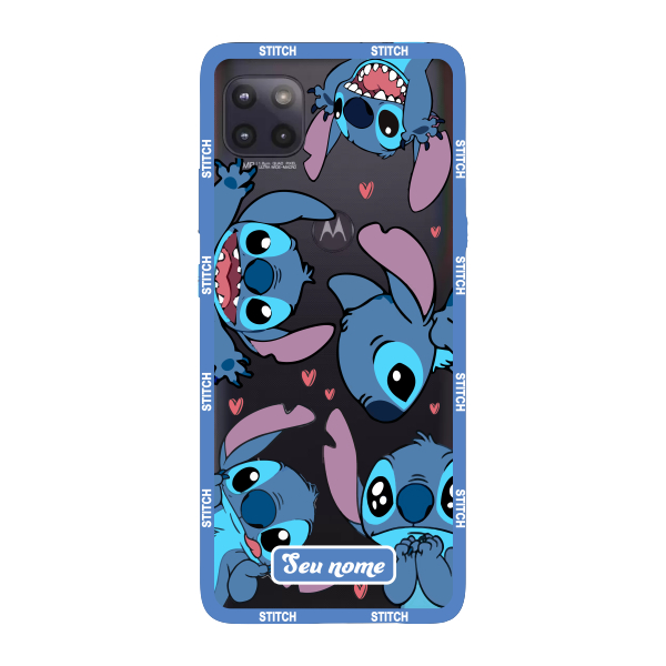 Capinha para Moto G 5G Anti Impacto Personalizada - Lilo e Stitch - Stiti Transparente com nome em Oferta na Shopee