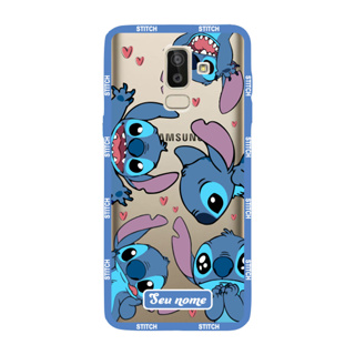 Capinha para Samsung J8 Anti Impacto Personalizada - Lilo e Stitch - Stiti Transparente com nome em Oferta na Shopee