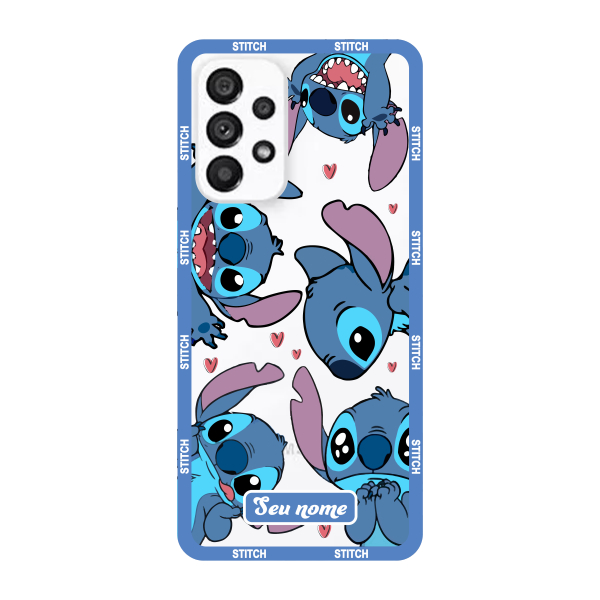 Capinha para Samsung A53 5G Anti Impacto Personalizada - Lilo e Stitch - Stiti Transparente com nome