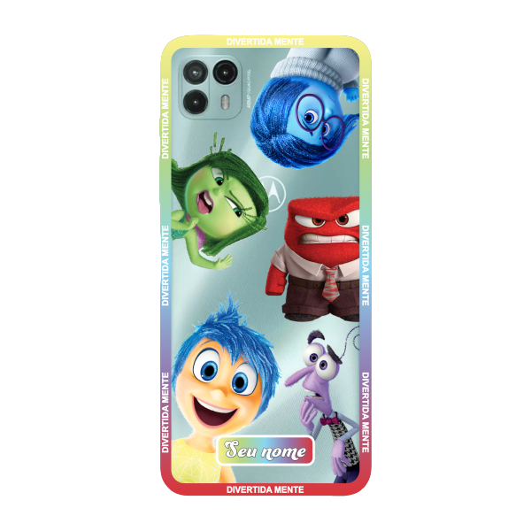 Capinha para Moto G50 5G Anti Impacto Personalizada - Divertidamente - Divertida Mente Transparente com nome
