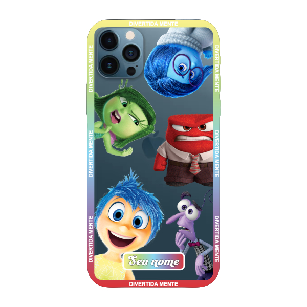 Capinha para iPhone 12 Pro Max Anti Impacto Personalizada - Divertidamente - Divertida Mente Transparente com nome