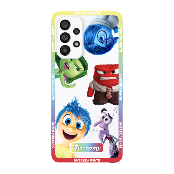 Capinha para Samsung A53 5G Anti Impacto Personalizada - Divertidamente - Divertida Mente Transparente com nome
