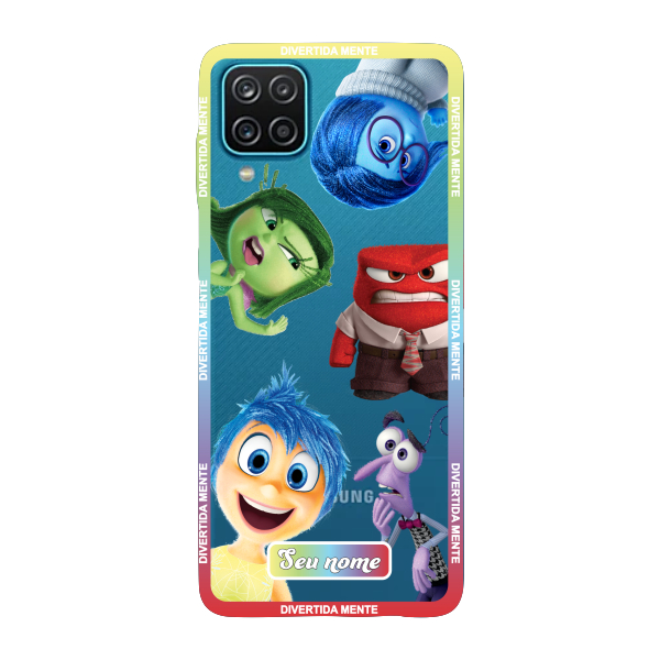 Capinha para Samsung A12 Anti Impacto Personalizada - Divertidamente - Divertida Mente Transparente com nome