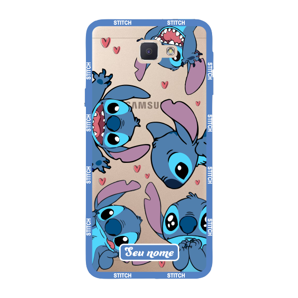 Capinha para Samsung J5 Prime Anti Impacto Personalizada - Lilo Stitch - Stiti Transparente com nome em Oferta na Shopee
