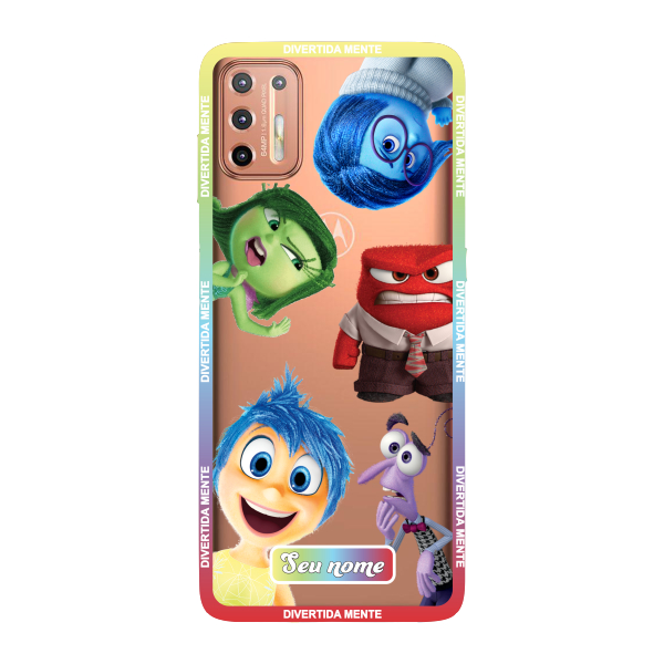 Capinha para Moto G9 Plus Anti Impacto Personalizada - Divertidamente - Divertida Mente Transparente com nome